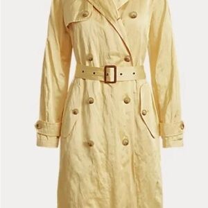 Polo Ralph Lauren Trench - NWT Italian Satin